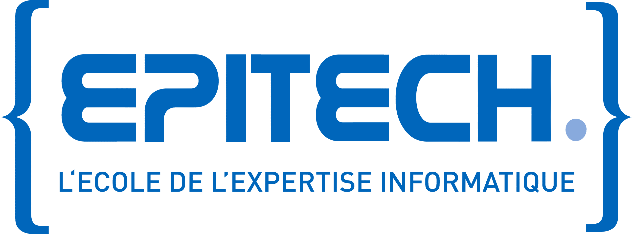 Logo d'Epitech avec slogan "L'école de l'expertise informatique".