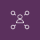 Ic&ocirc;ne de connexion r&eacute;seau sur fond violet.