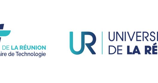 Logos de l'IUT et de l'Université de La Réunion.