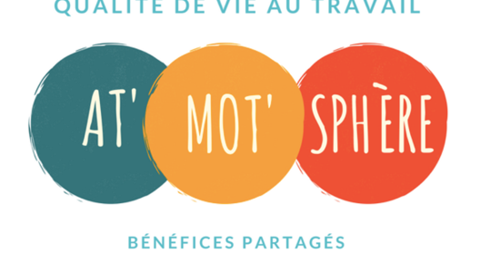 Trois cercles colorés avec le texte "Qualité de vie au travail".