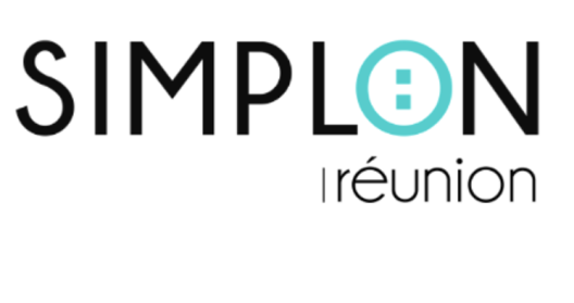 Logo de Simplon Réunion avec un design moderne et minimaliste.