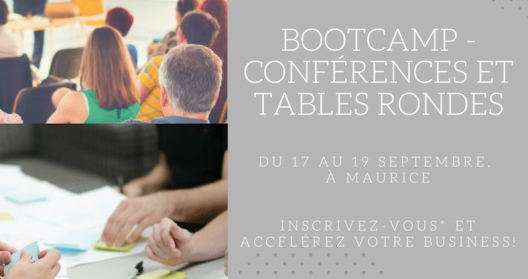 Conférence et bootcamp sur l'innovation et l'entrepreneuriat à Maurice, 17-19 septembre.
