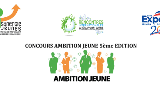 Logos et texte du Concours Ambition Jeune 5ème édition.