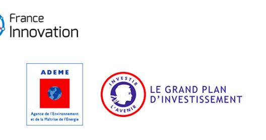 Logos de France Innovation, ADEME, et Le Grand Plan d'Investissement.