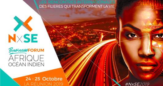 Affiche du Business Forum NxSE 2019 à La Réunion, Afrique Océan Indien.