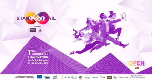 Affiche de la 1ère course d'innovation à La Réunion, juin 2019.